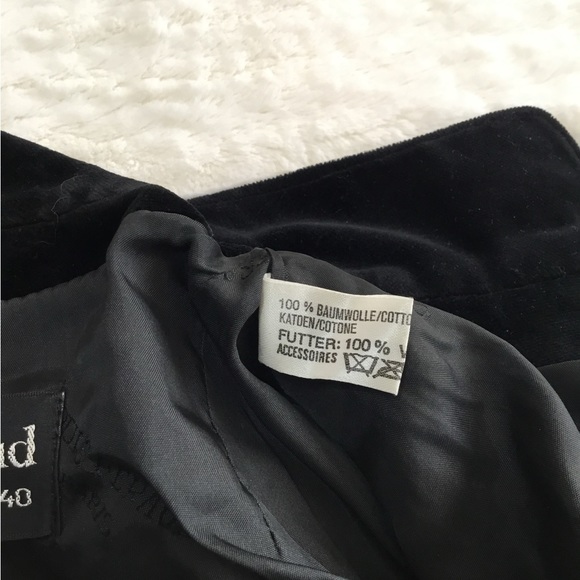 Vintage Louis Feraud 80s velvet beaded size 40 - Picture 8 of 10